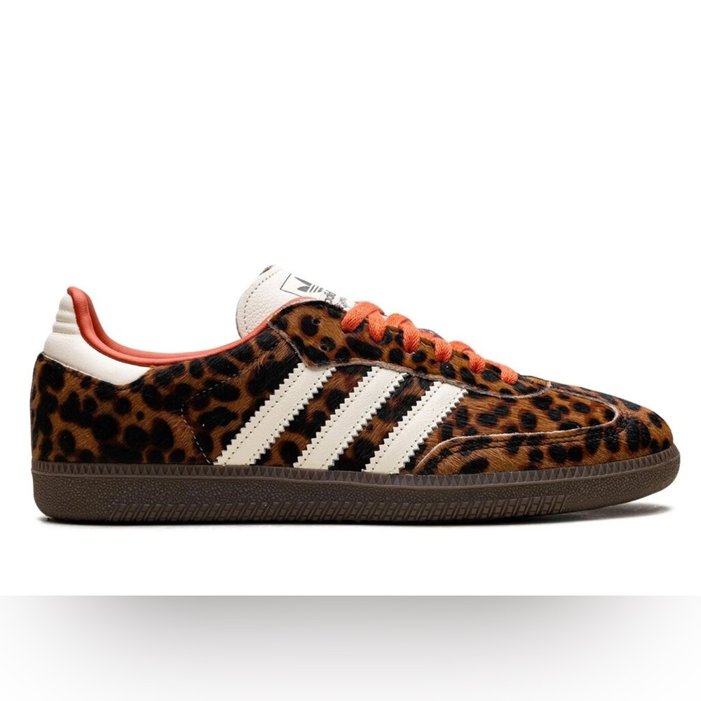 Adidas Samba OG Preloved Red Leopard JI2734 Women's Sneakers  Cheetah Pack - Picture 6 of 11